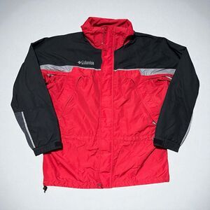 Columbia Men’s M Red Black Jacket Interchange Shell Vented Full Zip Outdoor